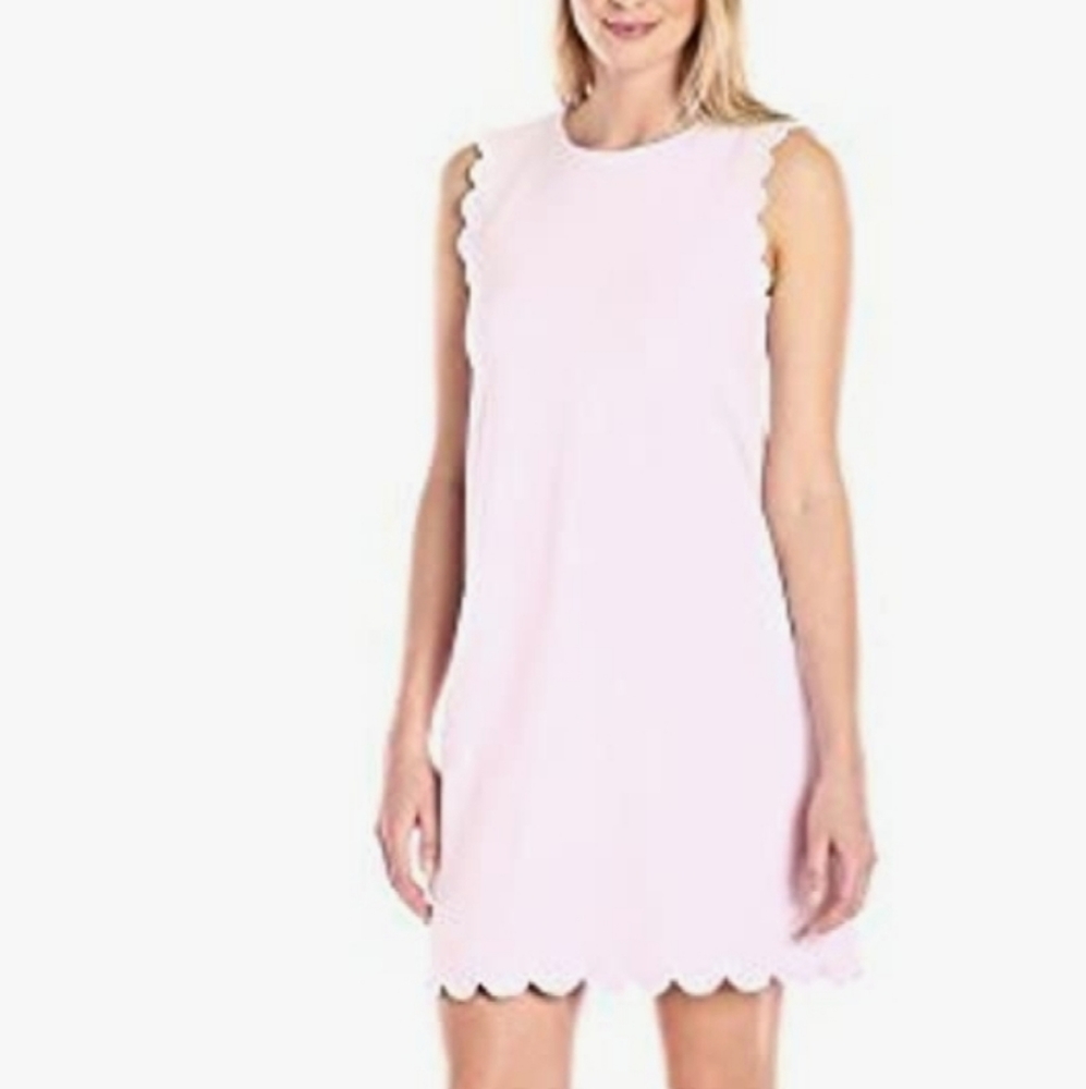 Lark & Ro Scalloped A-Line Dress